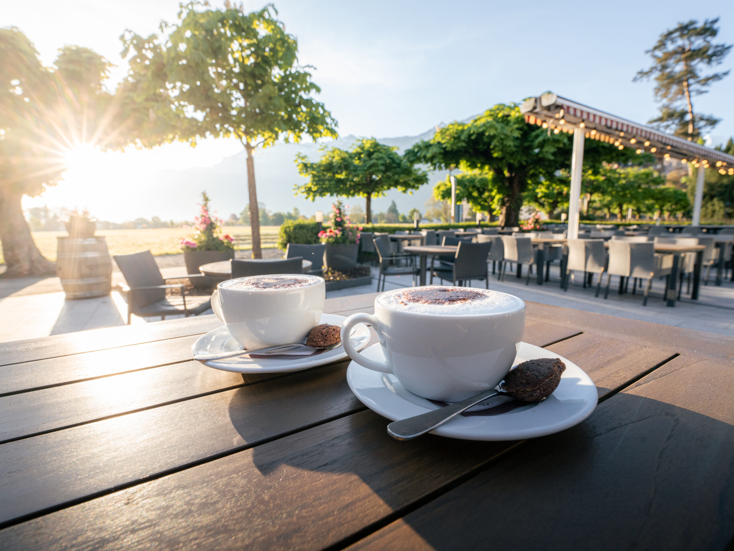 Kaffee im Restaurant Schuh